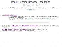 Tablet Screenshot of blumine.net
